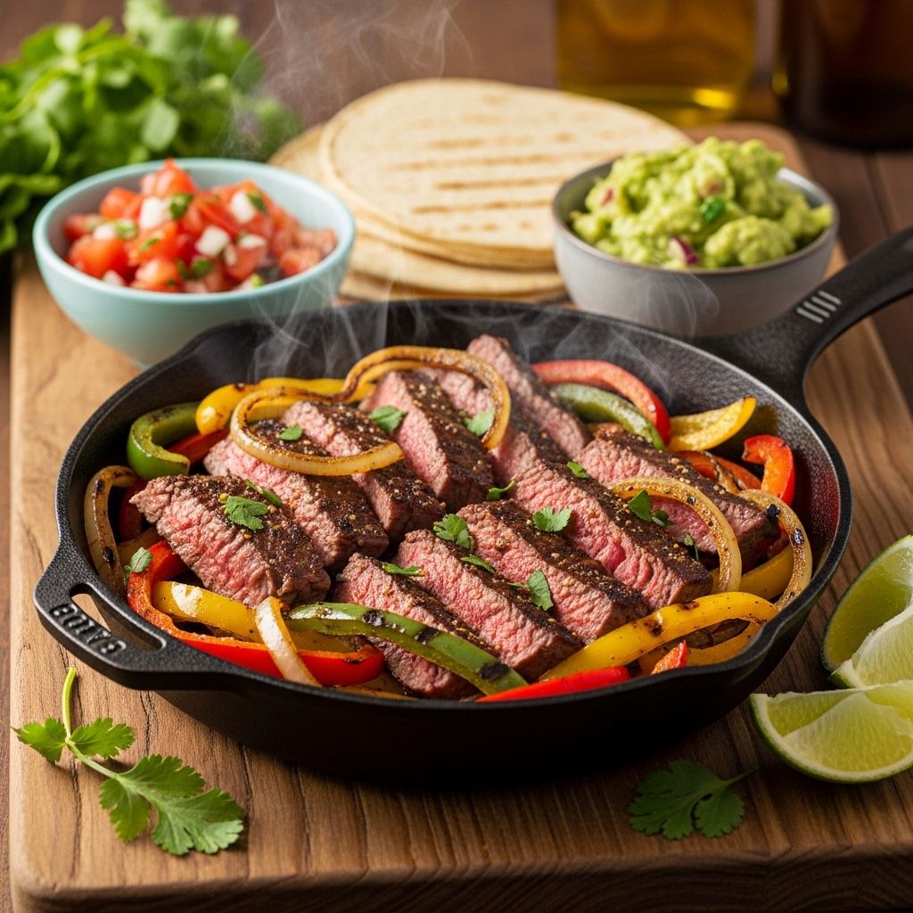 A simple marinade and high-heat technique unlock the juiciest strips and vibrant veggies.