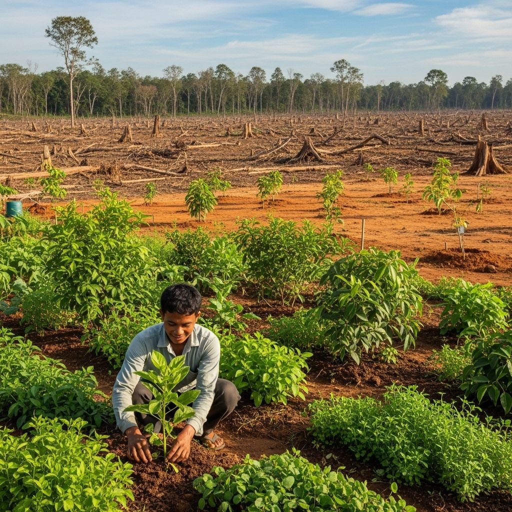 A Permaculture Project Against Deforestation in Cambodia How permaculture is empowering communities and fighting Cambodia's accelerating forest loss while promoting local resilience.