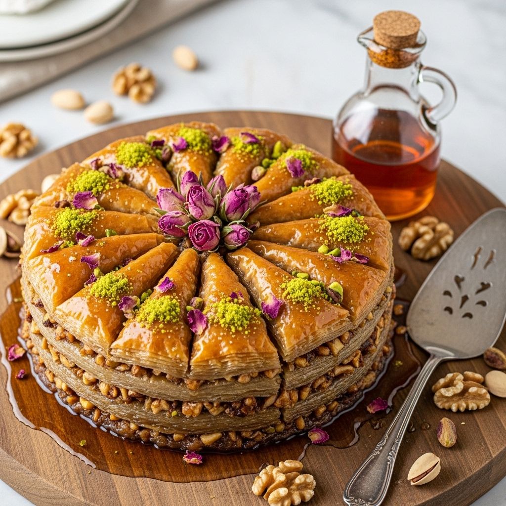 Aromatic dessert blending ground nuts and warm spices for elegant tea-time indulgence.
