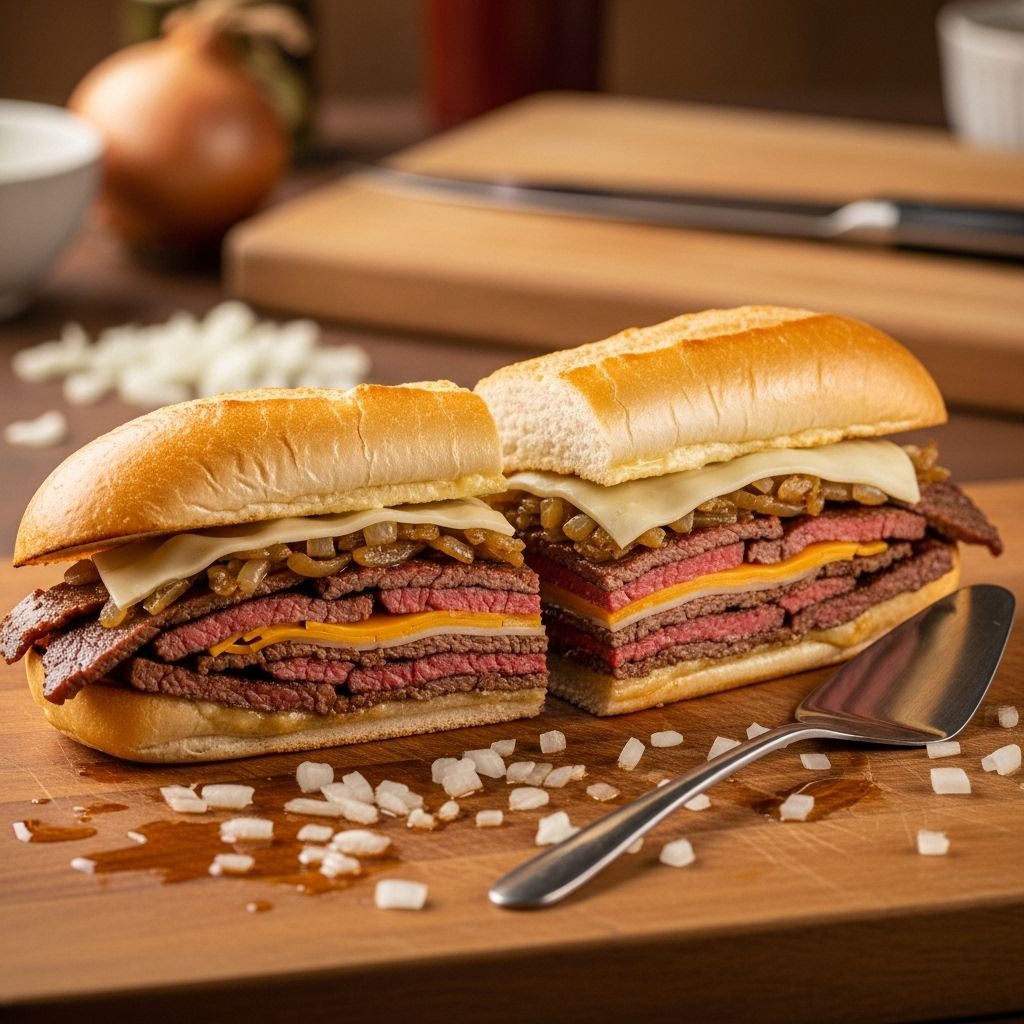 Juicy ribeye, sweet onions, and rich cheese sauce come together for perfect melt.
