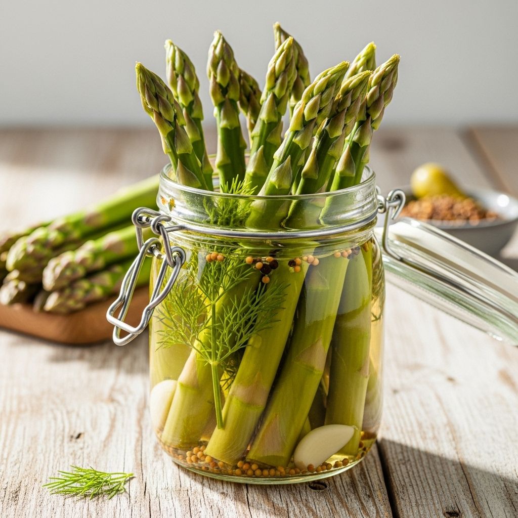 Transform tough asparagus stems into a zesty, crisp pickle with this easy, flavorful homemade recipe—ideal for reducing food waste and adding zing to your meals.