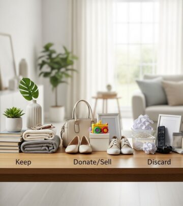 Seeing all your things at once reveals what to keep and makes clearing effortless.