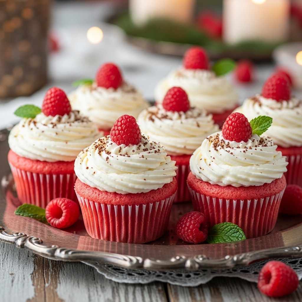 Silky cream cheese swirls atop tender vanilla cakes add whimsical color to celebration.