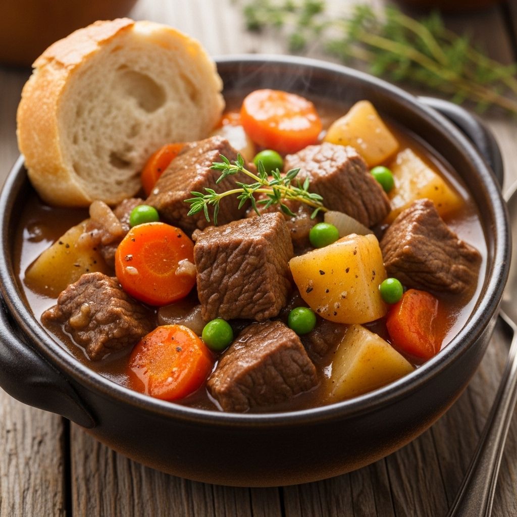A homestyle stew that deepens in flavor as it simmers and suits quiet evenings at home.