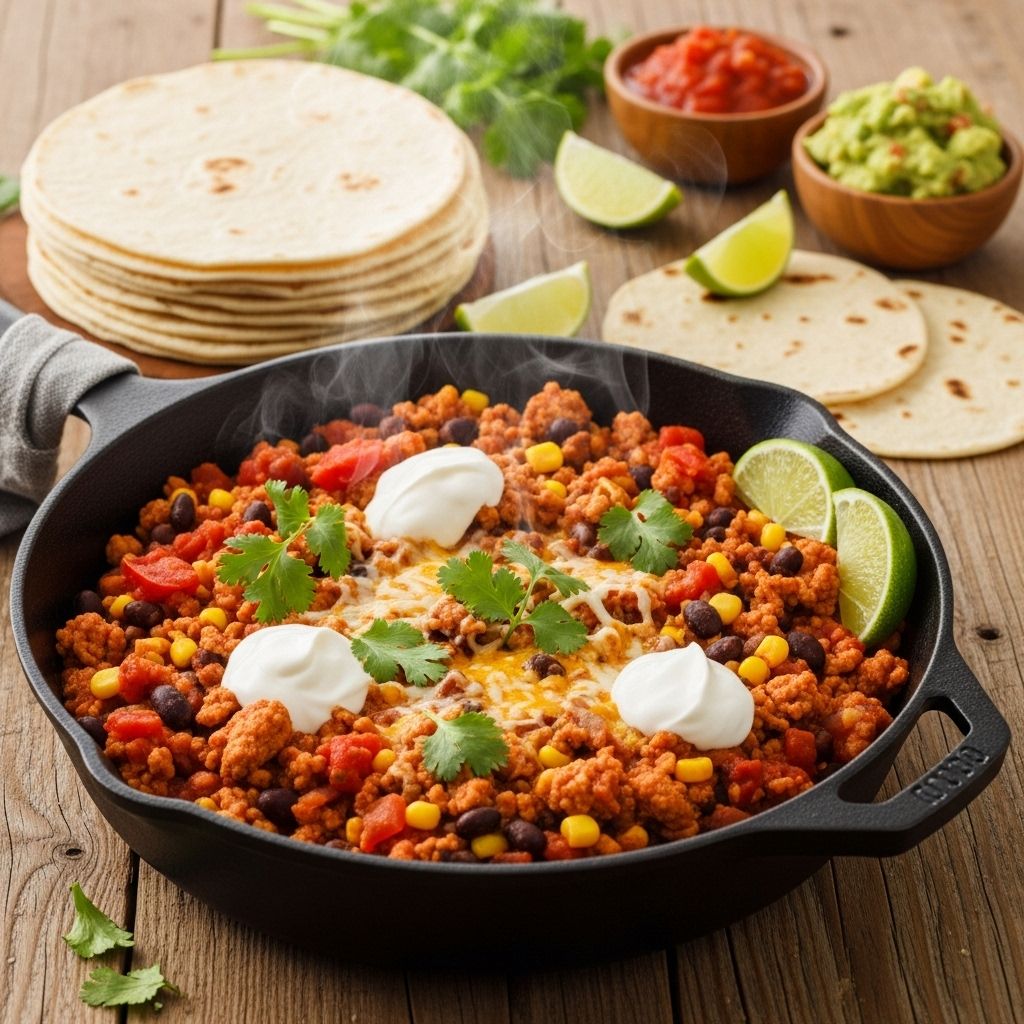 Lean protein melds with smoky spices and fresh garnishes for a vibrant, fuss-free dinner.