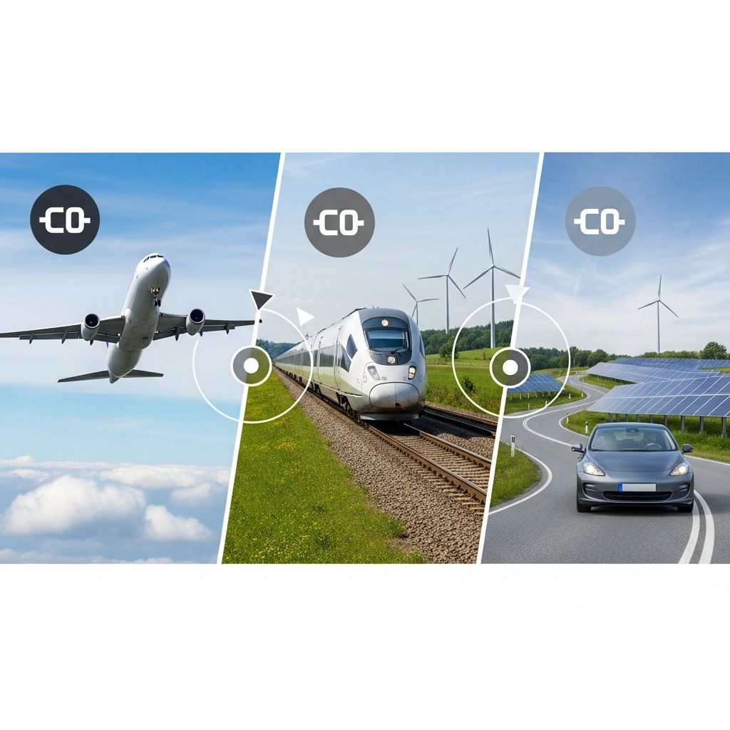 Planes, Trains, or Automobiles: Which Mode Leaves the Biggest Carbon Footprint? Comparing the environmental impact of planes, trains, and cars to help you make greener travel decisions.