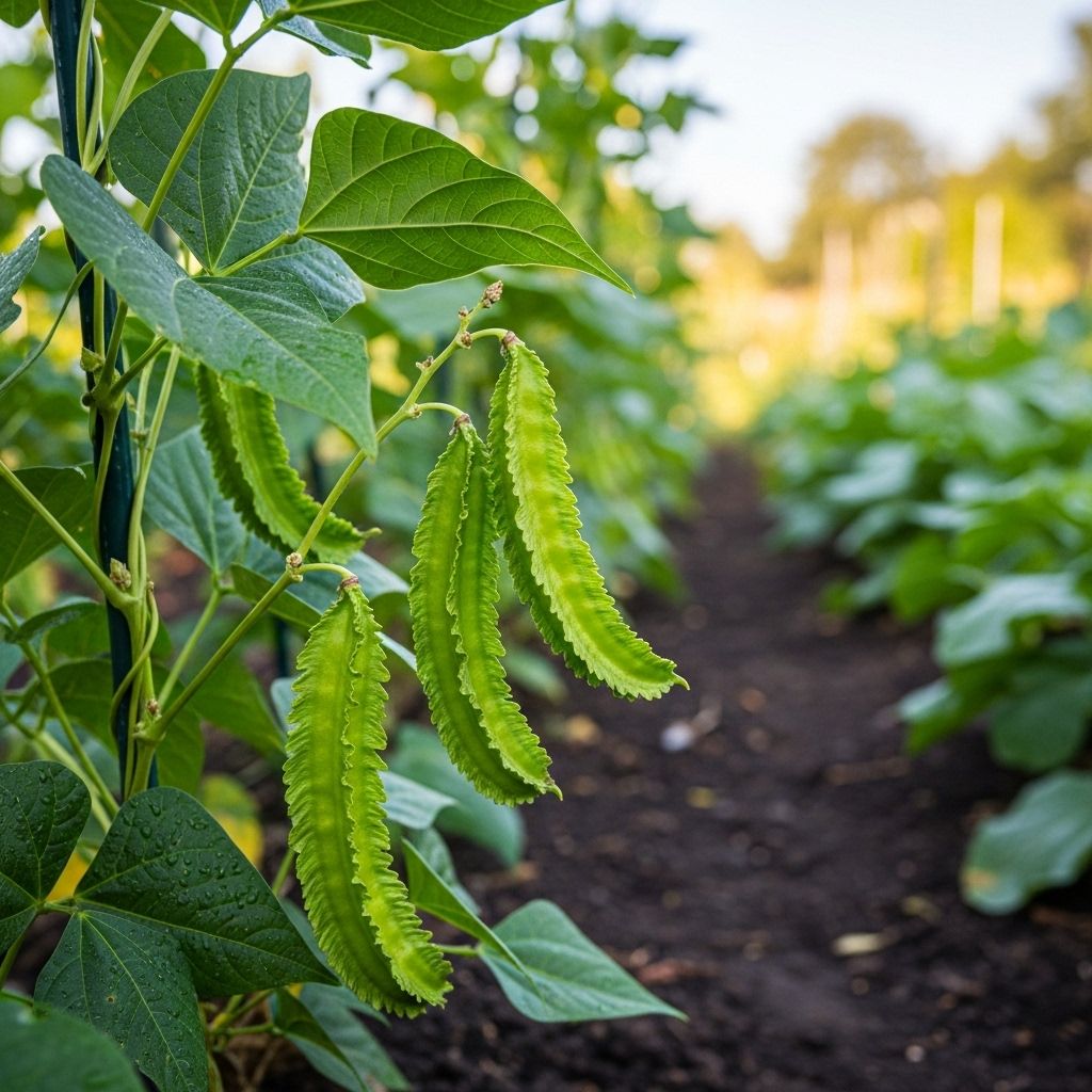 Every edible part of this climbing legume adds fresh flavors to garden meals.