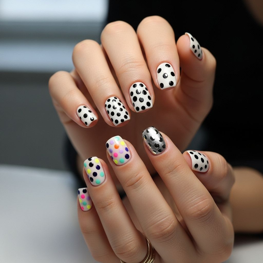 How to style and master the polka dot nail trend, the go-to playful manicure embraced by celebrities and beauty lovers everywhere.
