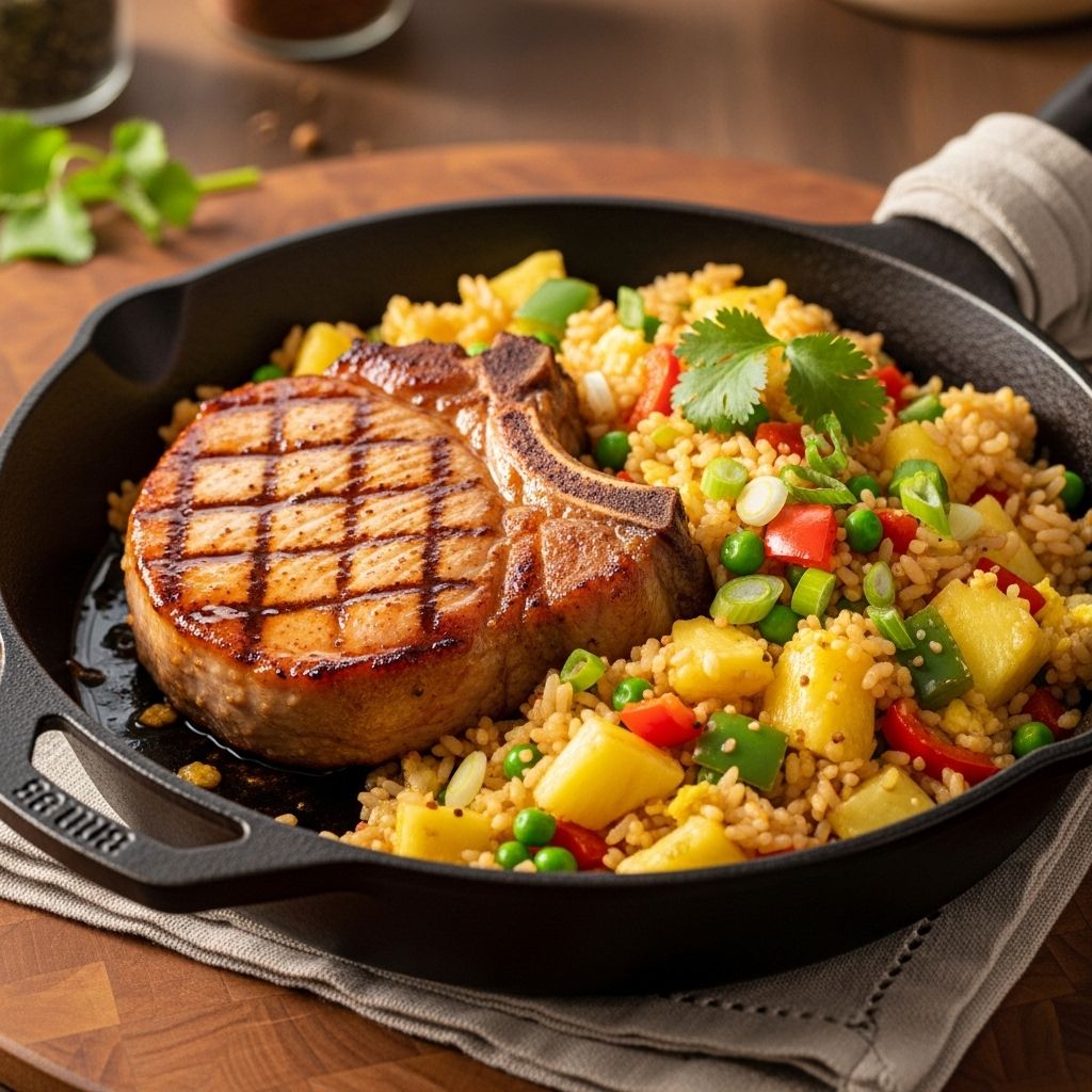 A vibrant fusion of sweet, savory, and spice brings a taste of the tropics to your table.