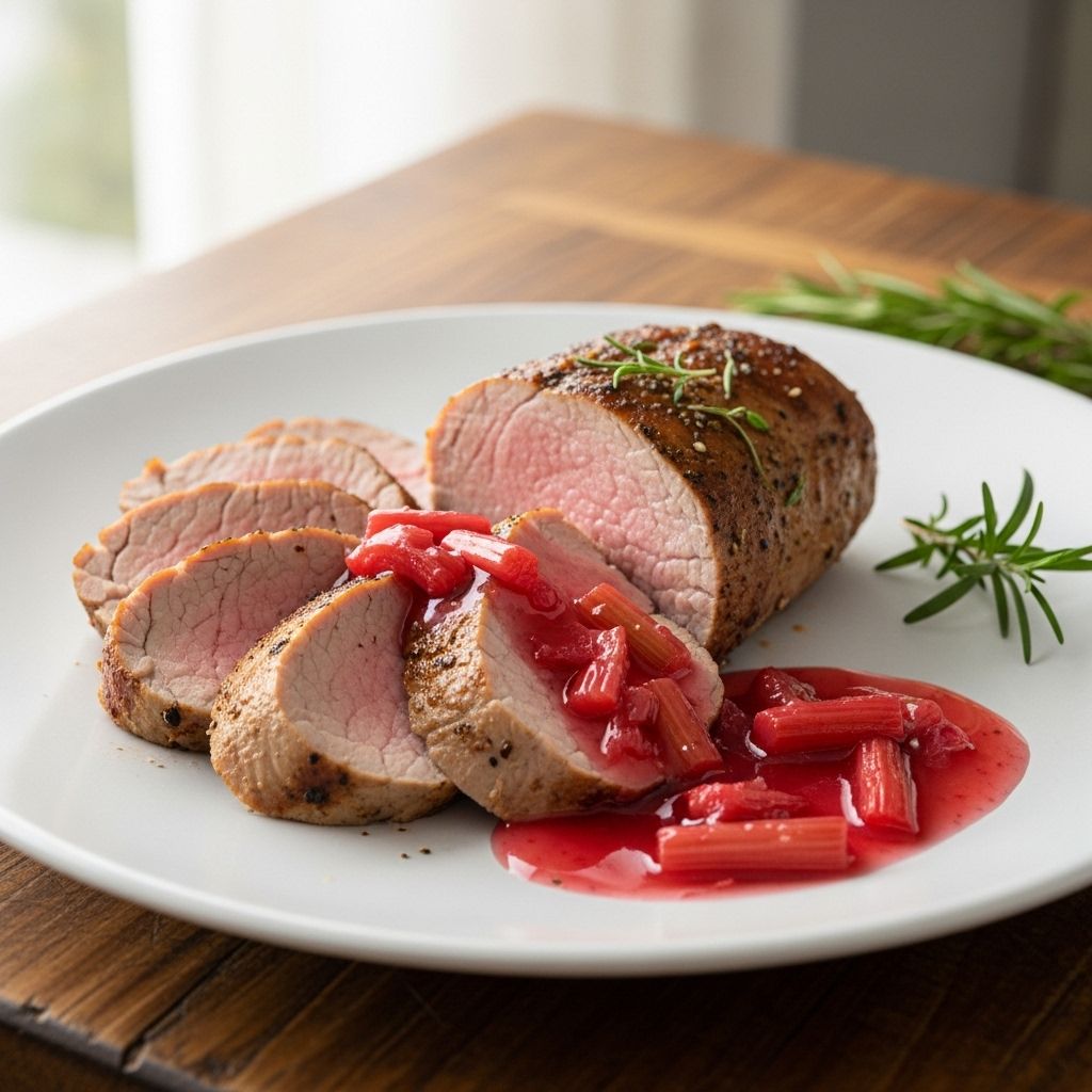 A vibrant sauce brings tangy brightness to tender pork for an unforgettable seasonal feast.