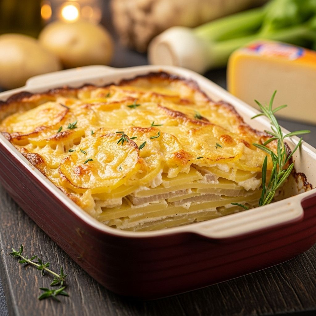 A decadent blend of earthy vegetables and nutty cheese for effortless elegance.
