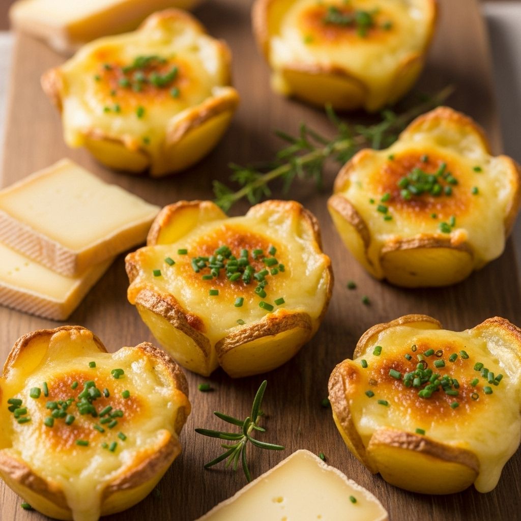 Golden shells filled with gooey cheese create a crunchy, indulgent snack for gatherings.
