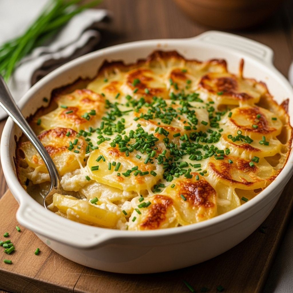 A cheesy, herb-infused twist turns a classic into an elegant, crowd-pleasing side dish.
