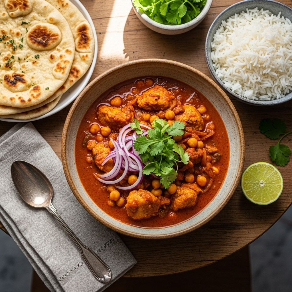 A creamy tomato sauce and warming spices come together for a fuss-free supper.