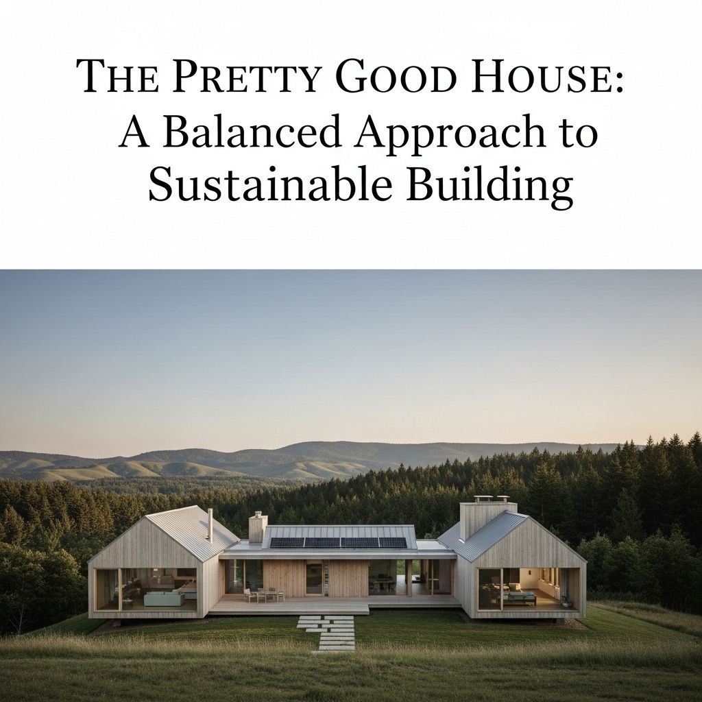 The Pretty Good House: A Balanced Approach to Sustainable Building How the 'Pretty Good House' concept is evolving to meet home performance, comfort, and carbon challenges head-on.