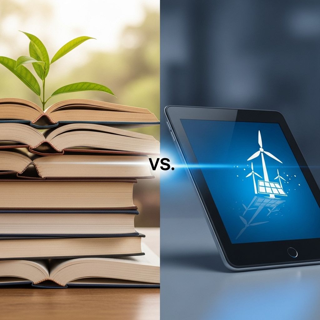 A comprehensive look at the ecological footprints of print books and ebooks, from raw materials to end-of-life disposal.