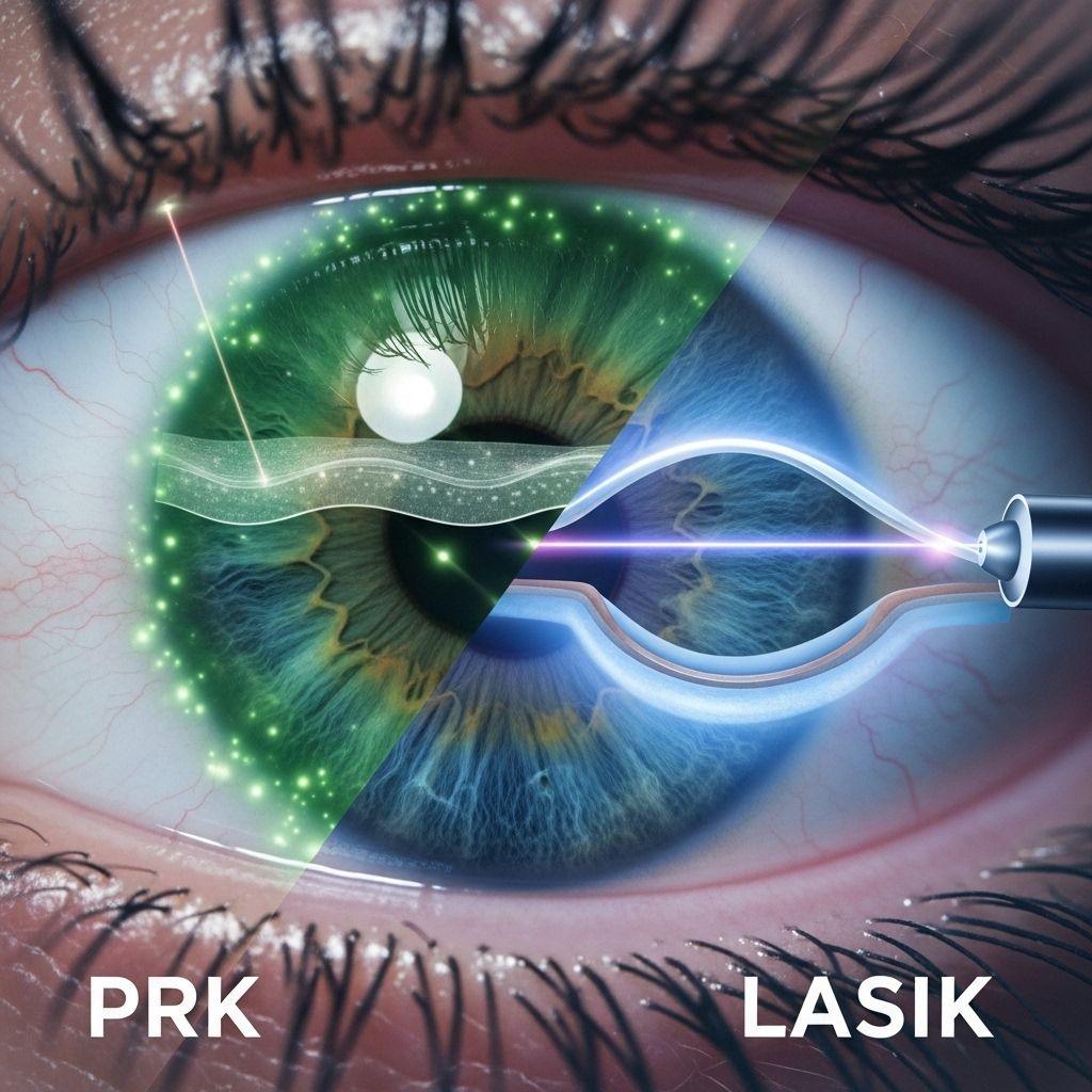 Explore the differences, benefits, risks, and recovery experiences between PRK and LASIK for clearer vision.