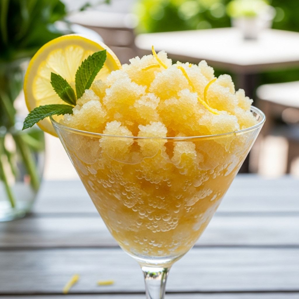 Bubbly texture meets tangy spice in a make-ahead frozen treat for warm gatherings.