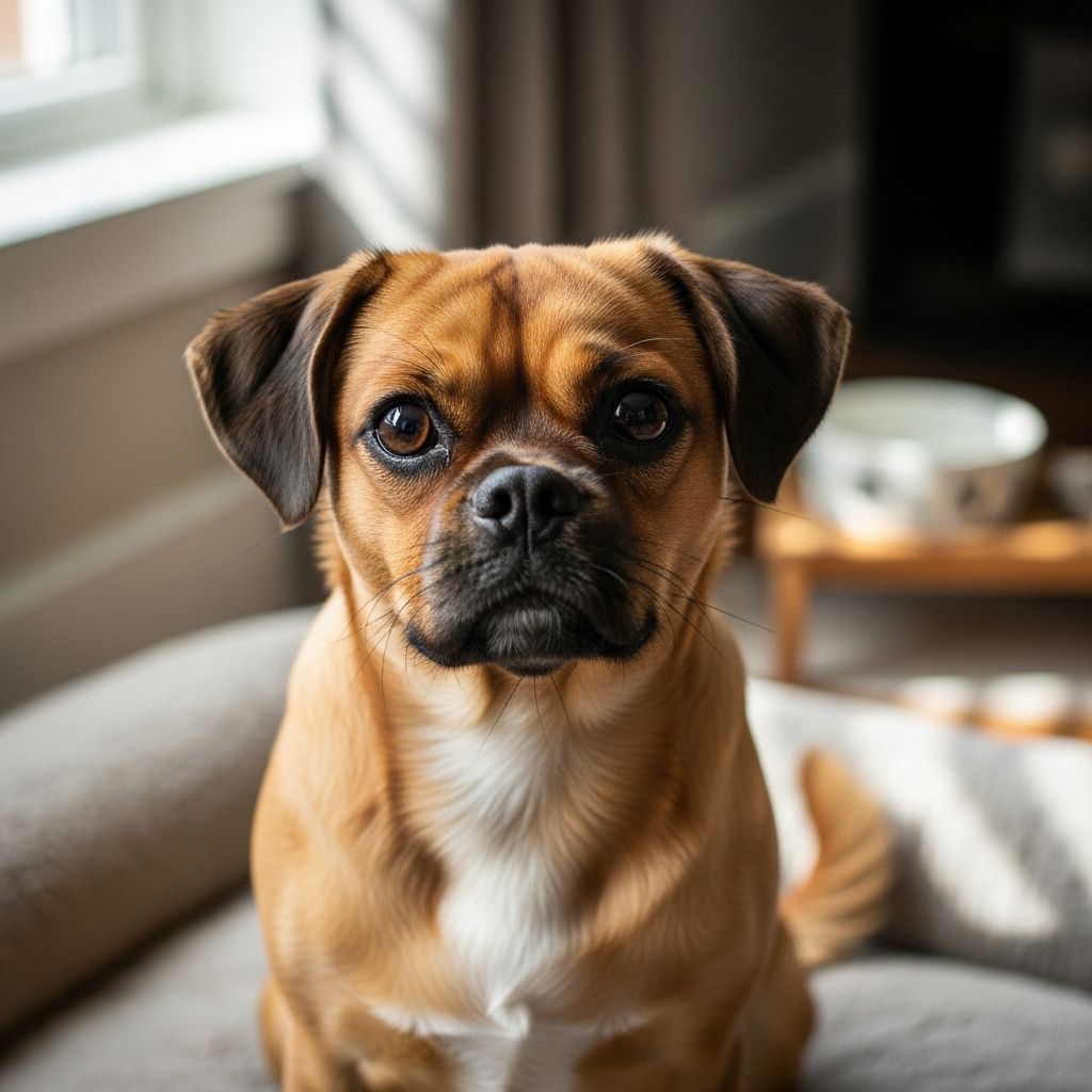This hybrid breed blends playful antics with calm companionship for easy indoor living.