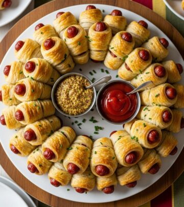 A buttery honey-mustard glaze turns bite-size franks into the snack everyone reaches for.