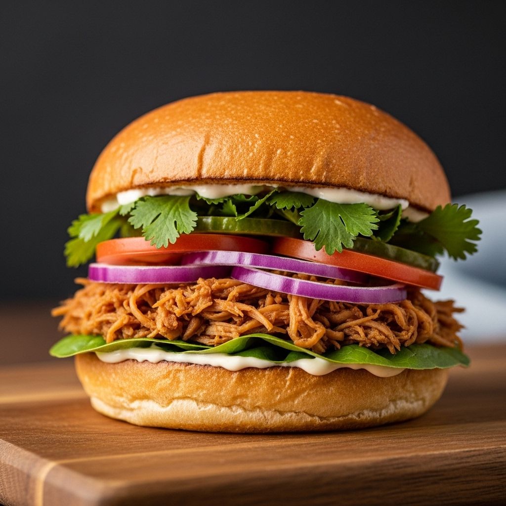 Smoky sauce and tender shreds create a hearty, meatless meal bursting with rich flavor.