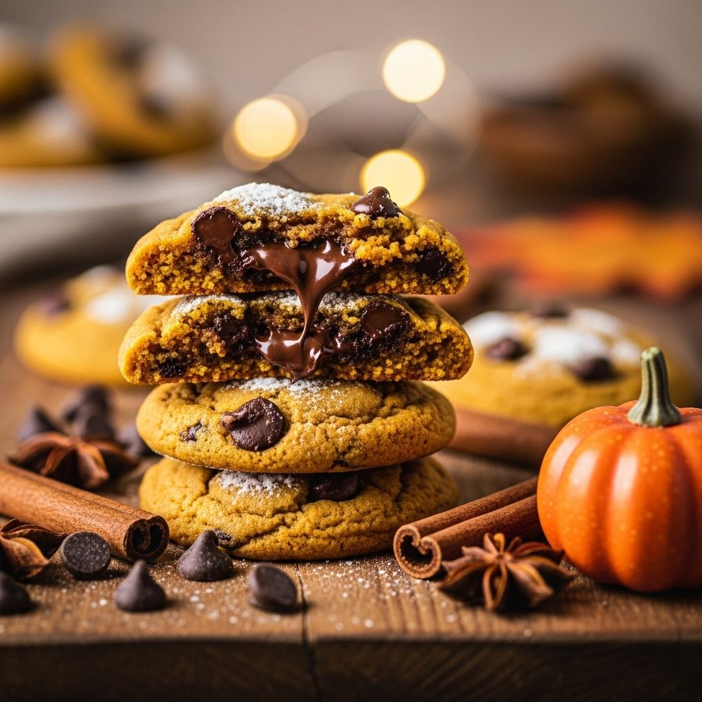 A simple autumn bake yielding cake-like bites with warm cinnamon and melty centers.