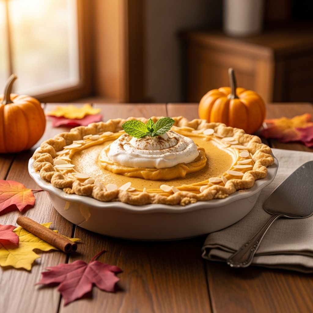 An airy pumpkin mousse that chills ahead adds effortless elegance to autumn gatherings.