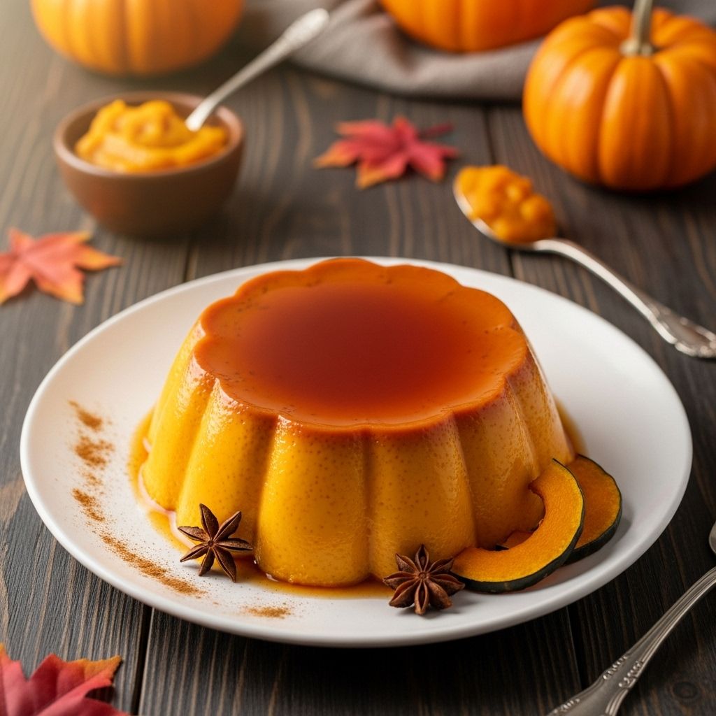 A fusion dessert that marries silky custard with cozy fall seasonings.