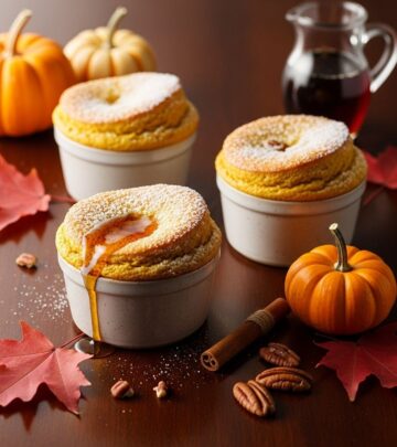 Wake up to a fall treat that combines fluffy custard and cozy spice.