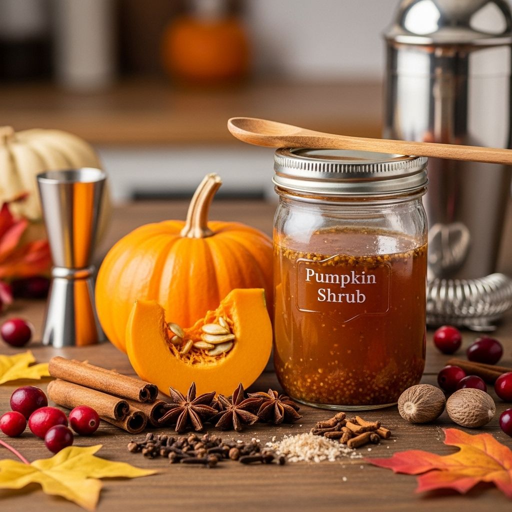 Squash purée blends with tangy vinegar and spices for drinks bursting with cozy flavor.