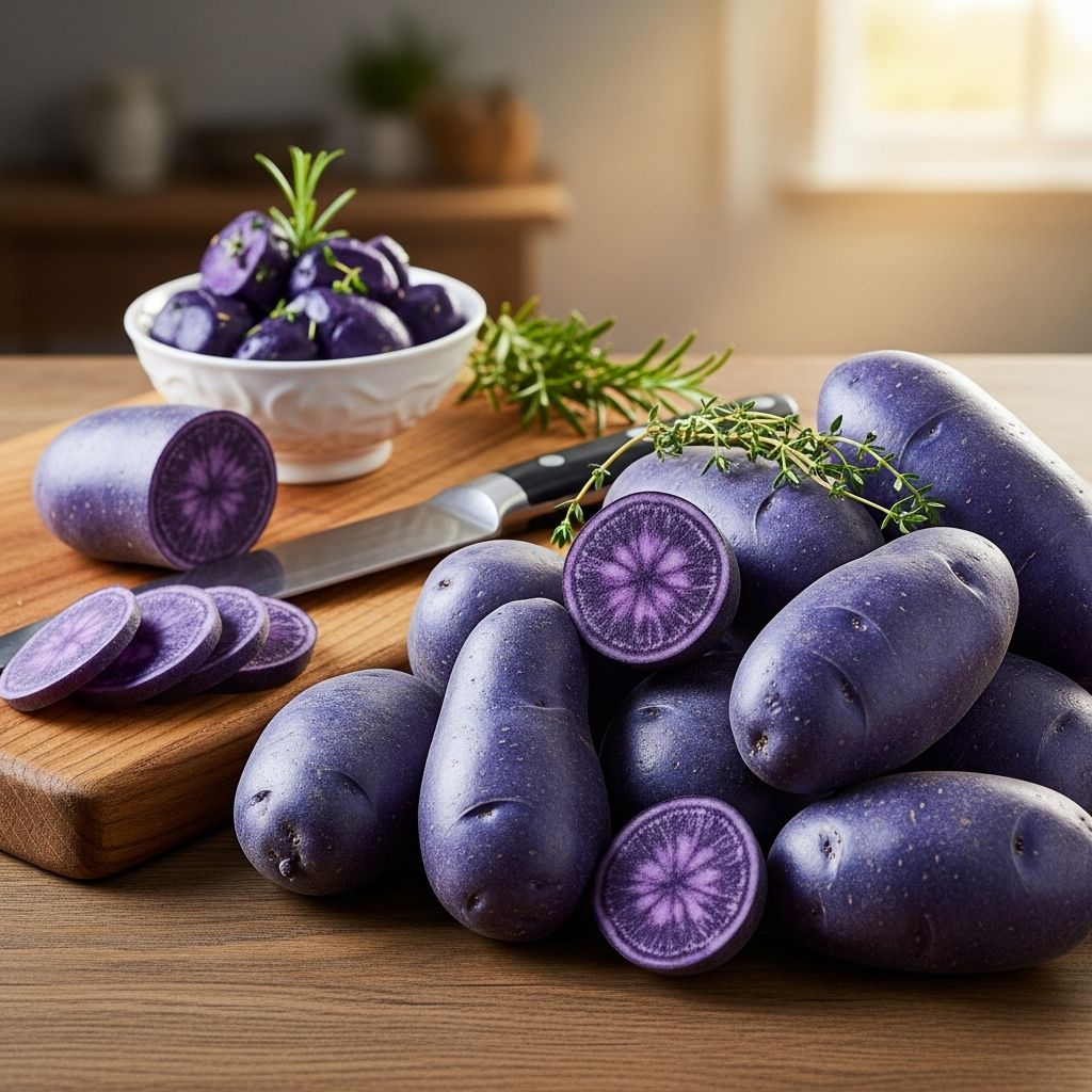 Purple Potatoes: Nutrition, Health Benefits, Culinary Uses, and More A vibrant tuber that brings antioxidants and earthy flavor to every dish.