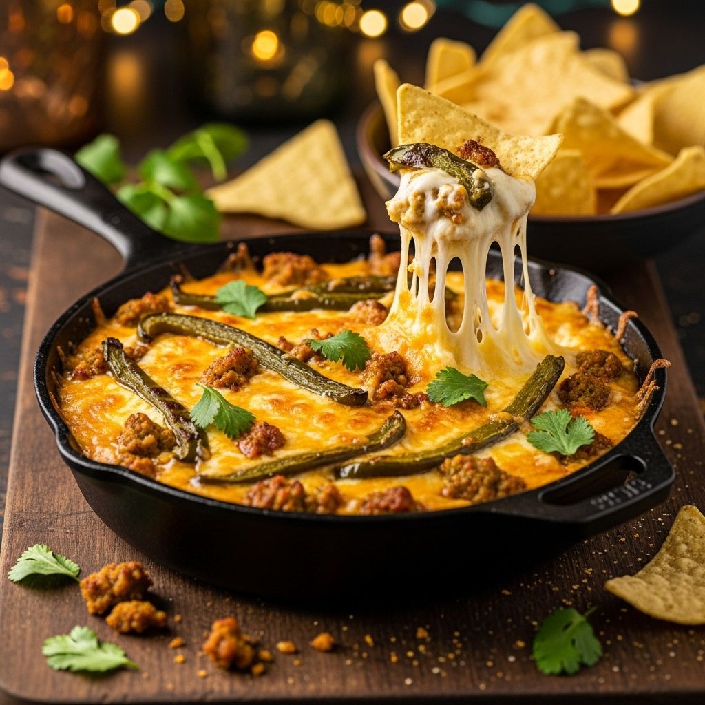 A sizzling blend of herbs and melted cheese creates bold flavor bursts in each bite.