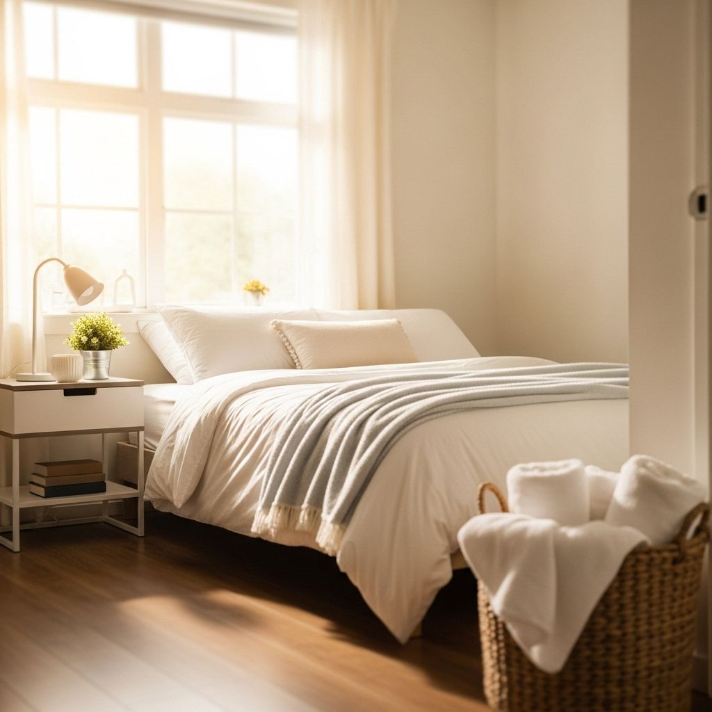 Focused tidying habits keep your personal retreat feeling calm and inviting every day.
