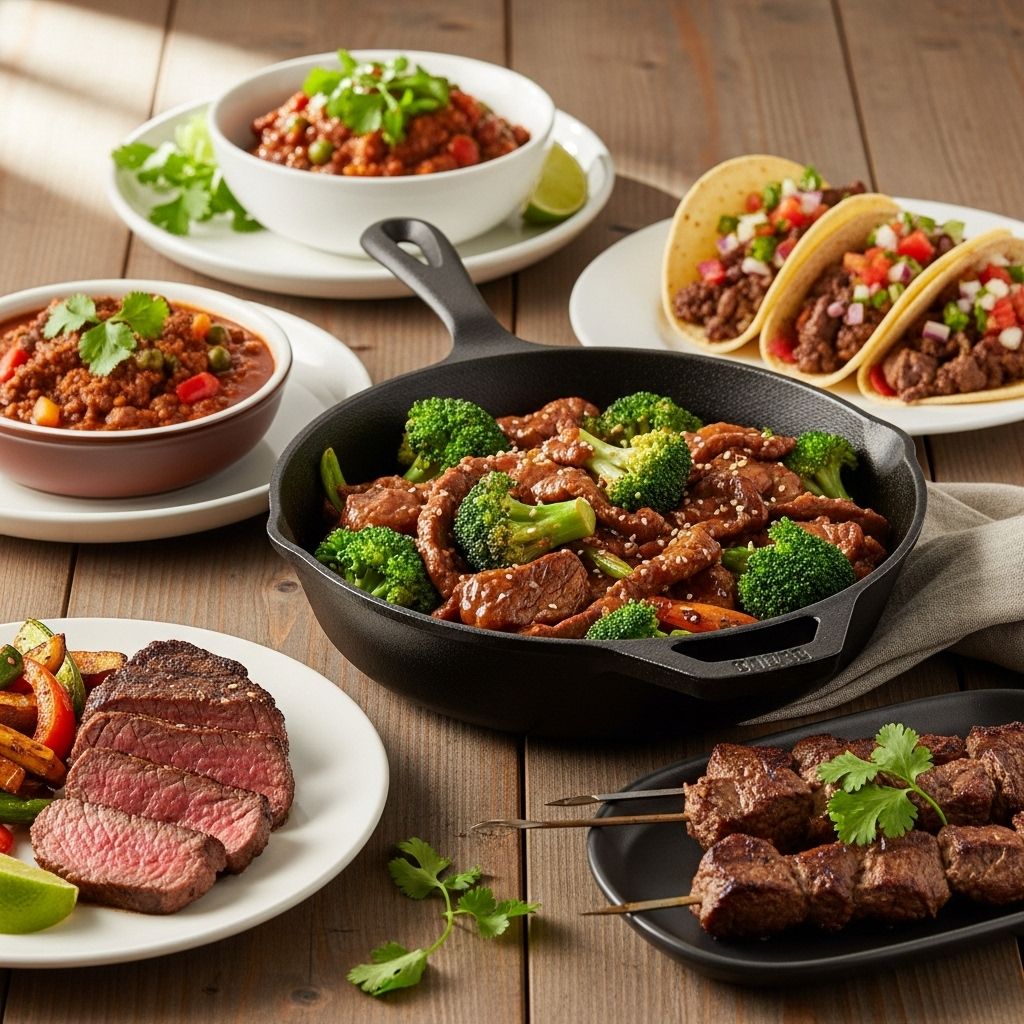 Satisfying beef dinners that come together in minutes without sacrificing flavor.