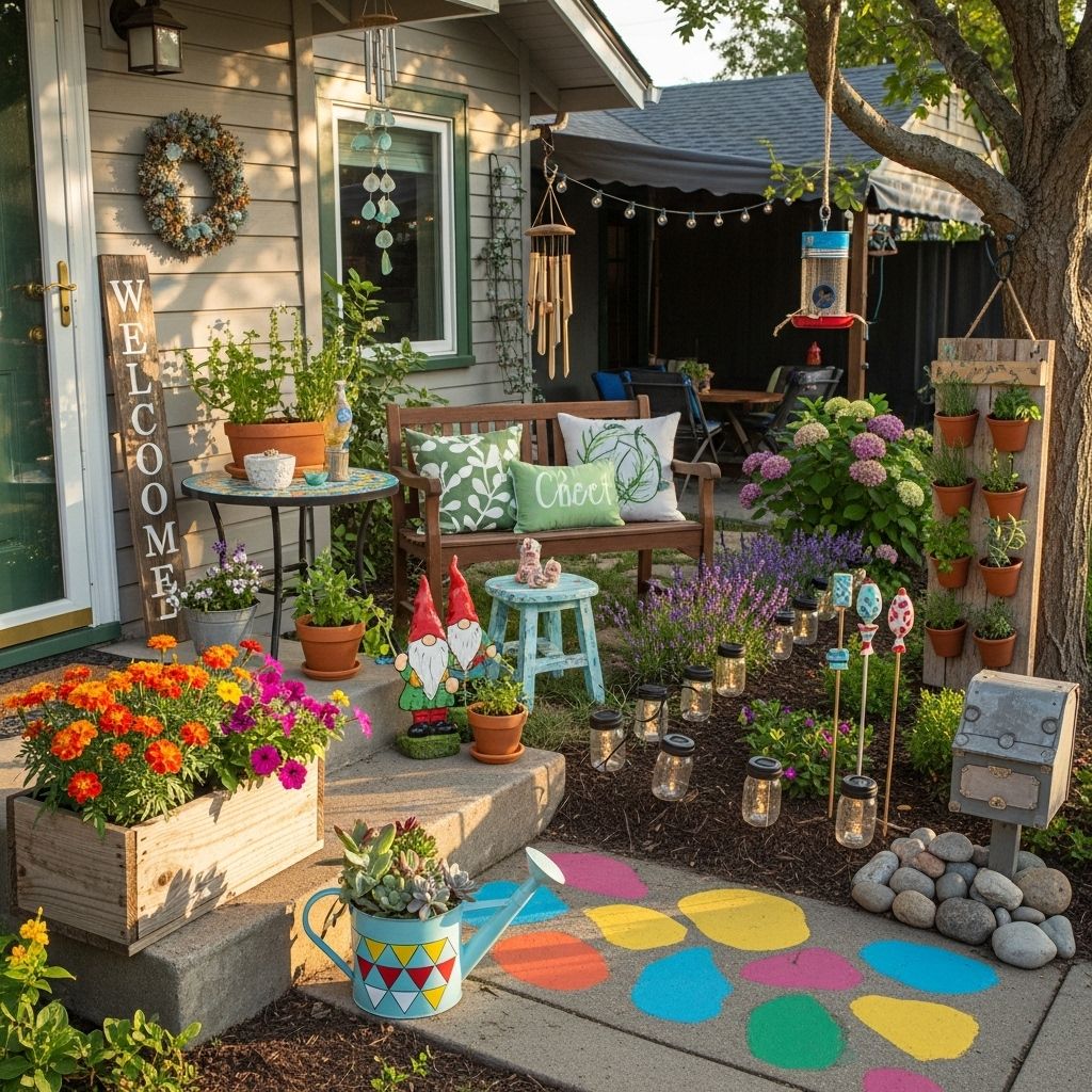Craft vibrant accents that elevate your porch, patio, or garden with minimal effort.