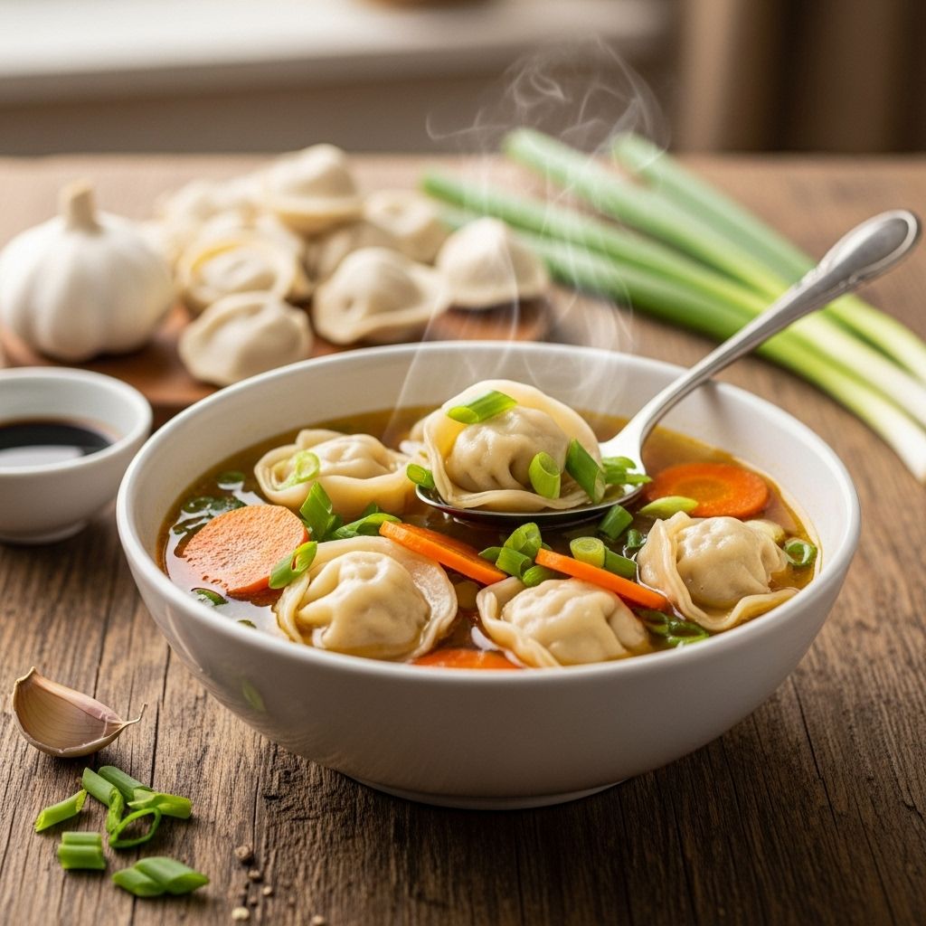 A warm bowl of umami broth and crisp veggies brings fast, personalized comfort.
