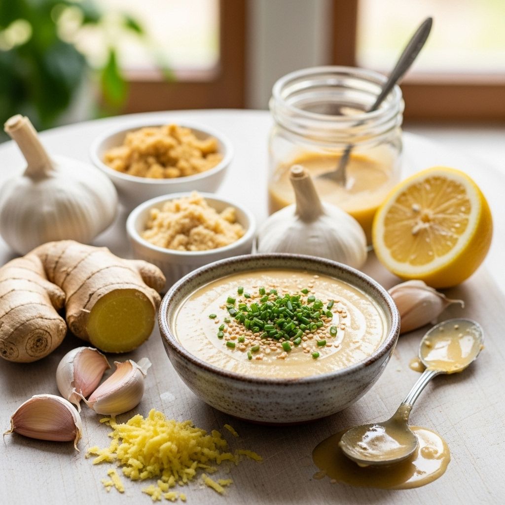A creamy blend of nutty and savory flavors that livens up salads, bowls, and veggies.