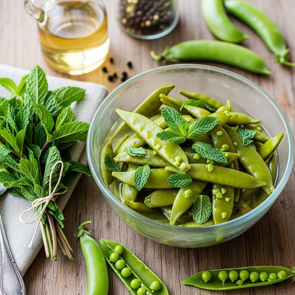 Herb-scented brine turns fresh pods into crisp, tangy bites that enhance any snack mix.