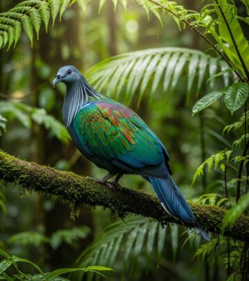 Shimmering feathers and ancient lineage unveil an avian spectacle across remote islands.