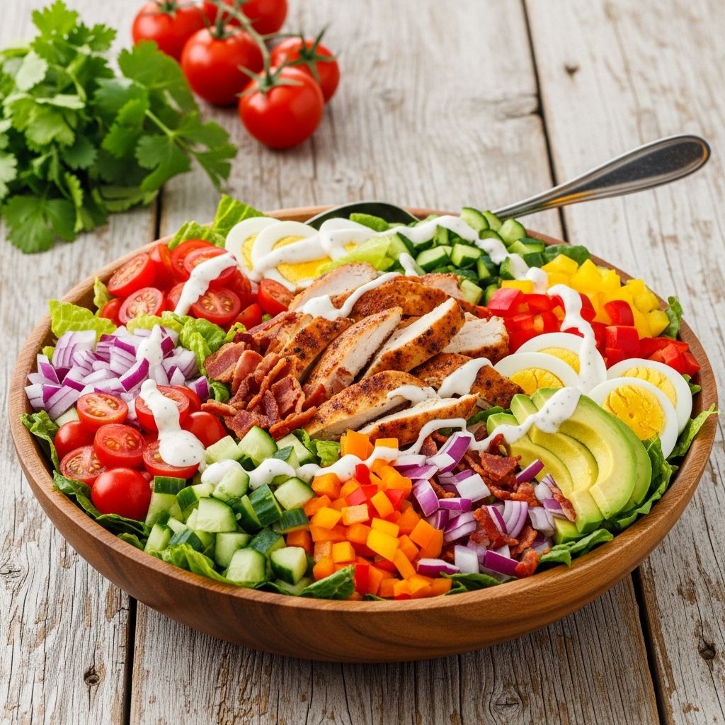 Bold flavors and satisfying crunch merge in a customizable salad that elevates any table.