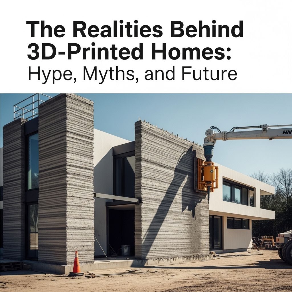Unveiling the truth about 3D-printed homes, separating expectation from reality in modern sustainable construction.