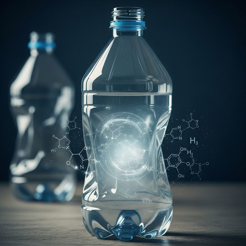 Exploring the chemical leaching concerns, health implications, and sustainability debate around recycled plastic bottles.