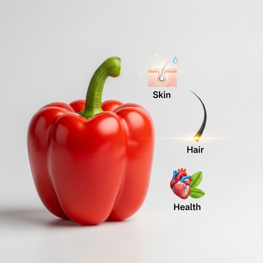 Red Bell Pepper: Benefits for Skin, Hair, and Overall Health This vibrant veggie provides nutrients that promote a youthful glow and lasting vitality.