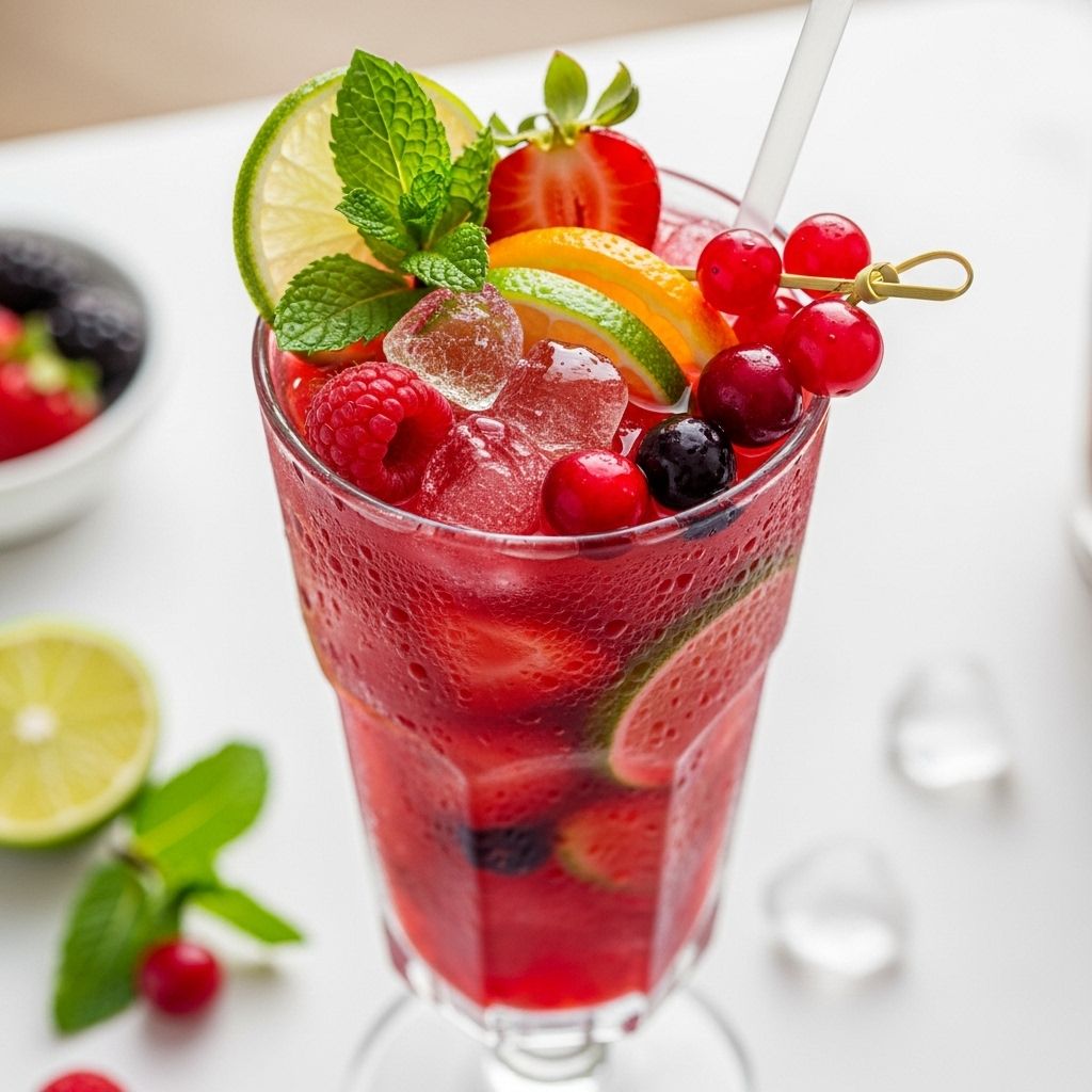 This icy fruit cocktail brings flavors with effortless flair to summer celebrations.