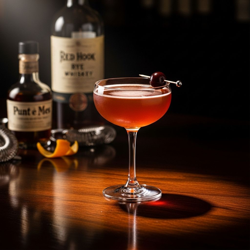 A rye-and-maraschino fusion revives the classic Manhattan with sweet-and-bitter notes.