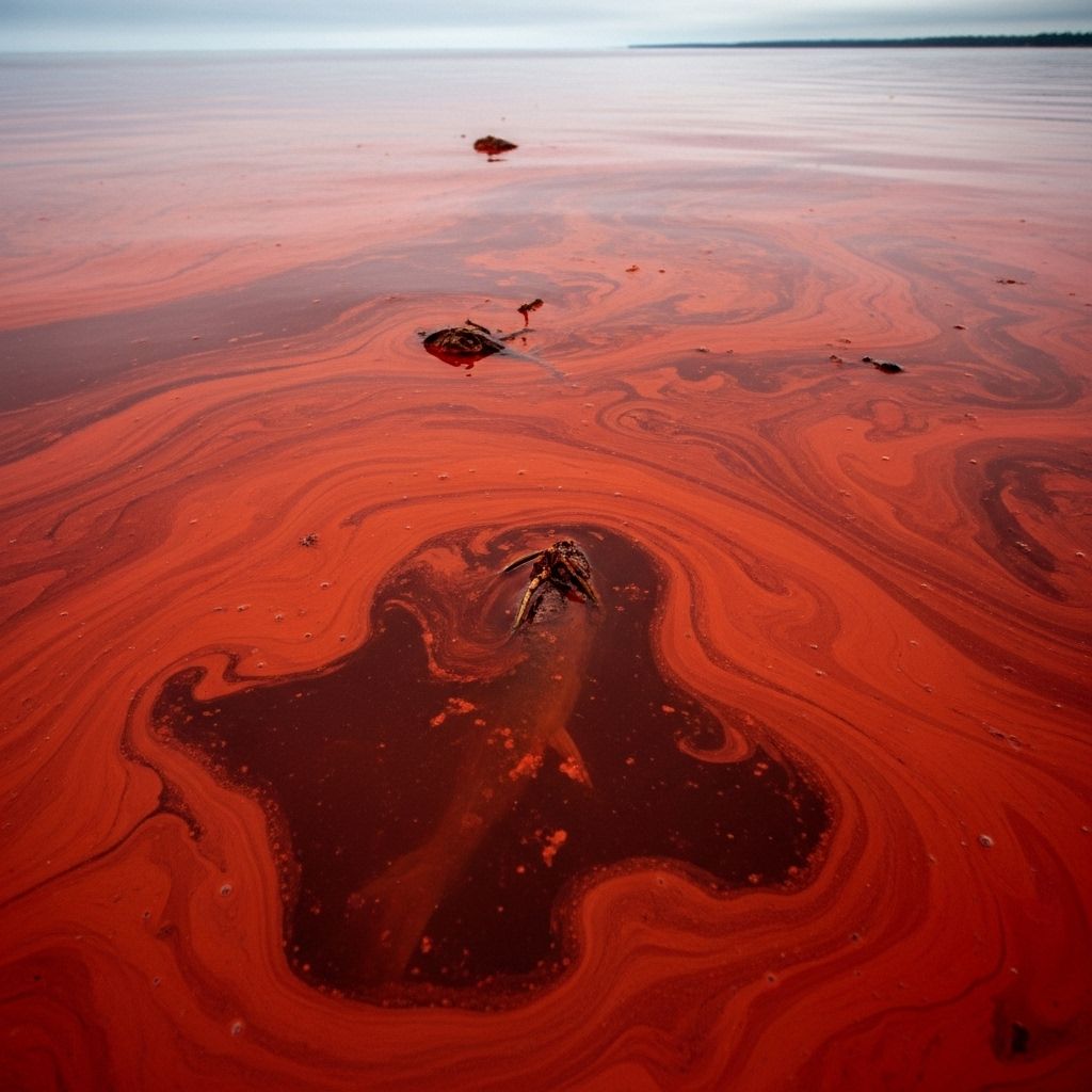 Uncover the science, impact, and safety concerns of red tides and harmful algal blooms along coastlines.