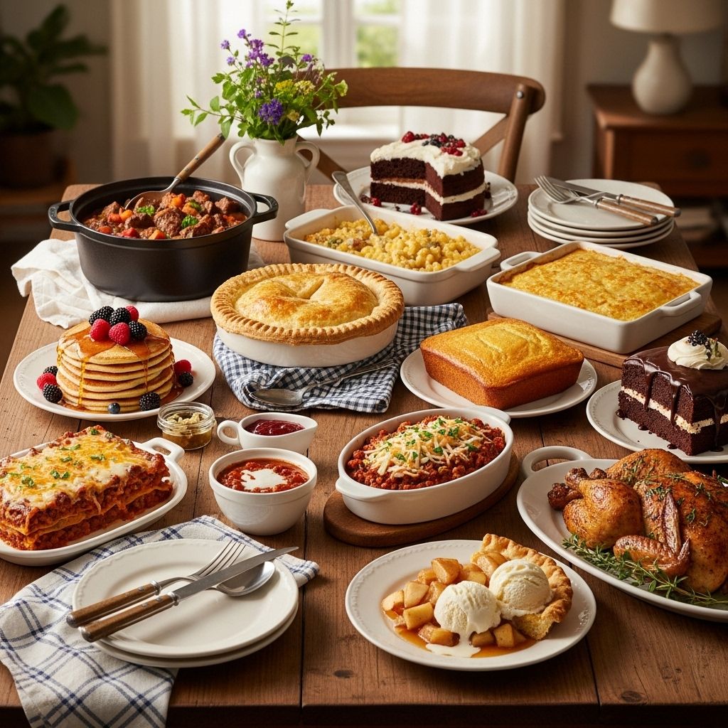 Hearty homestyle fare and indulgent treats that elevate everyday family meals.