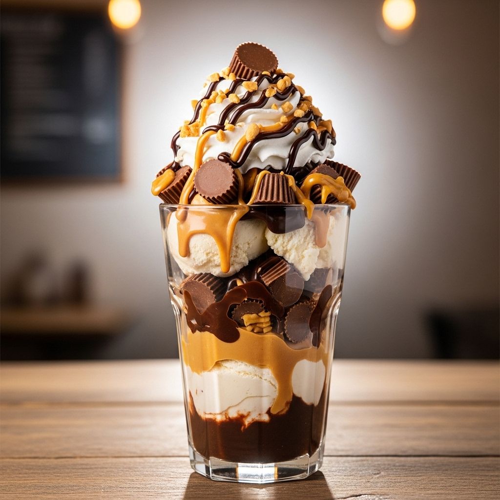 Creamy scoops layered with salty peanut butter and warm fudge deliver pure dessert bliss.