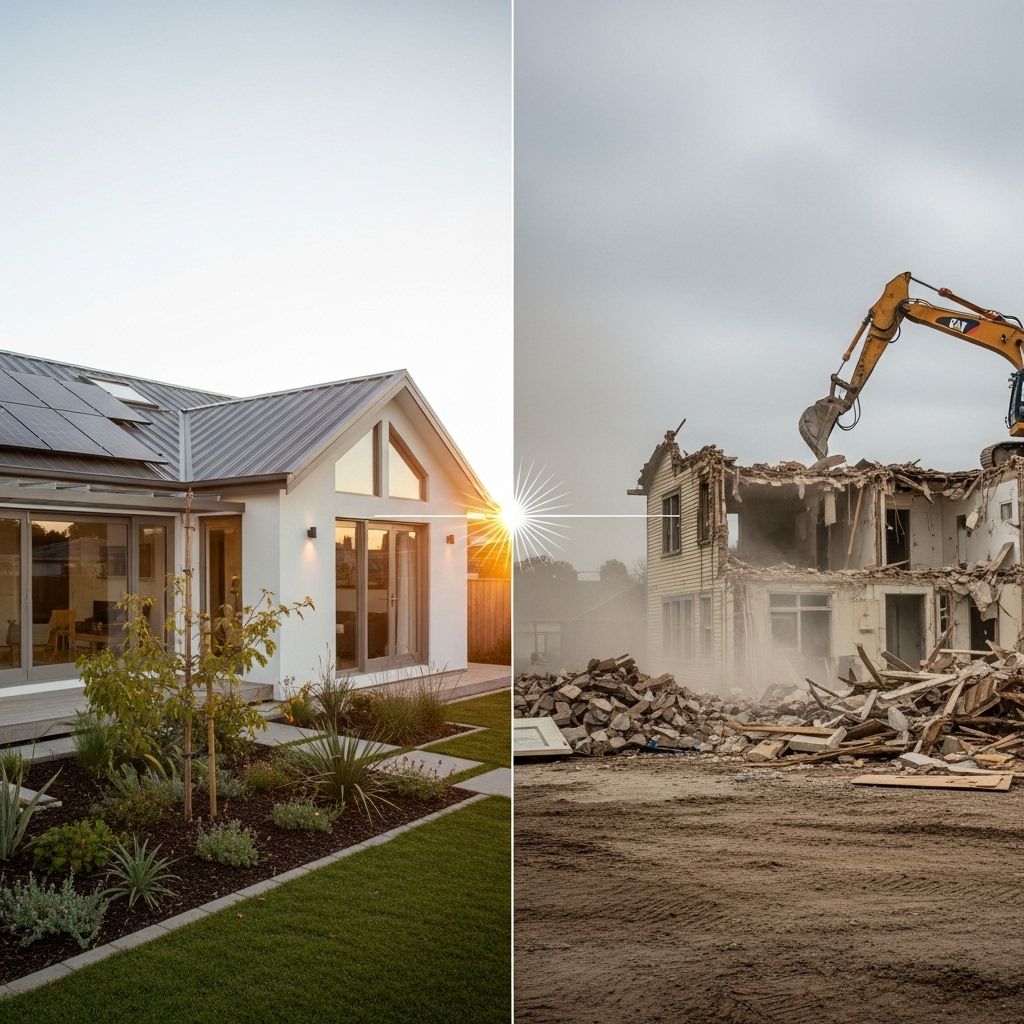 Examining the environmental, economic, and practical complexities homeowners face when choosing between renovation and demolition.
