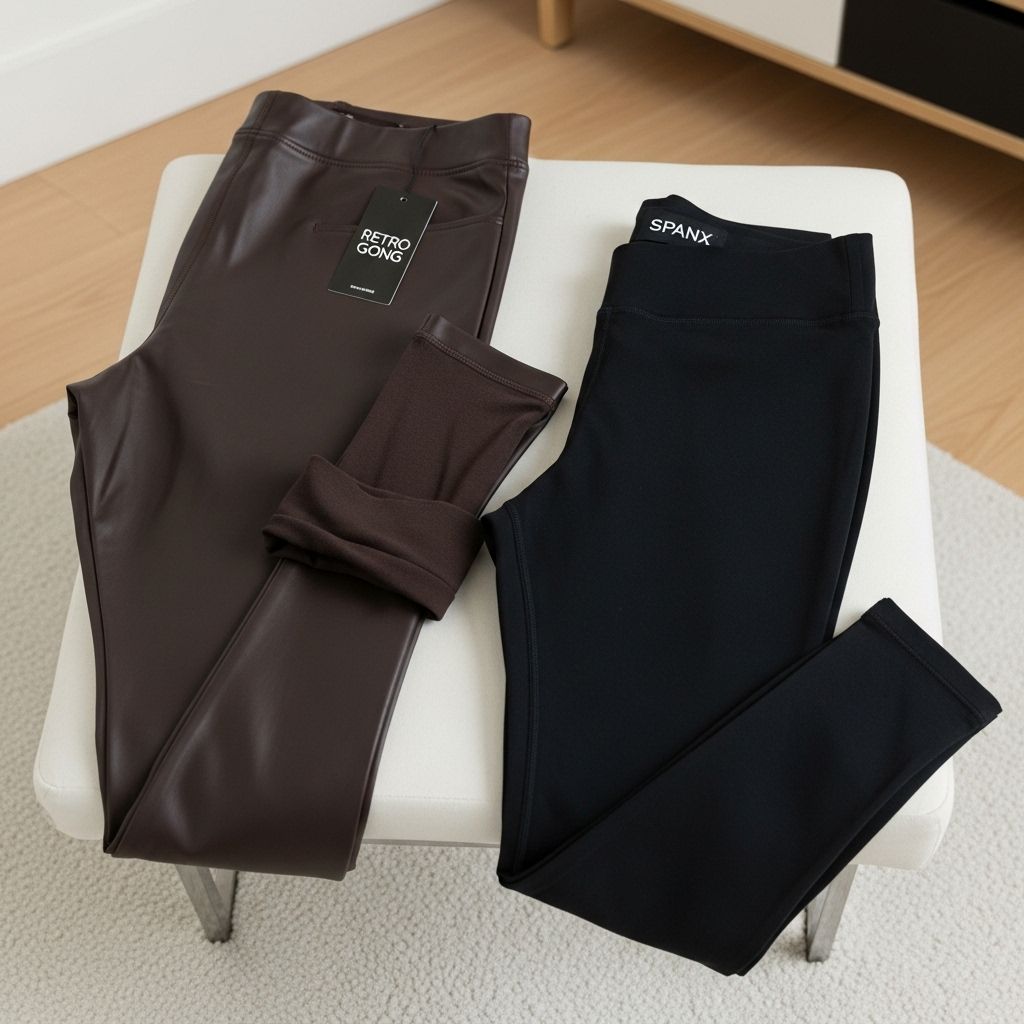 Discover why Amazon shoppers are raving over Retro Gong’s faux leather leggings as an affordable Spanx alternative.